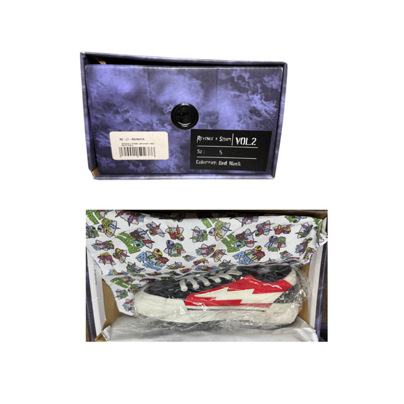 Revenge x Storm Vol. 2 Sneakers - Size 5 - Red/Black Colorway - Picture 2 of 6